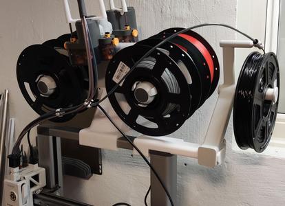 A1 Top-side-mount Spool Holder with AMS Lite