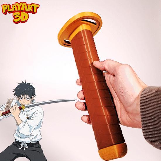COLLAPSING KATANA – YUTA OKKOTSU – JUJUTSU KAISEN – (PRINT IN PLACE + ASSEMBLY VERSION)