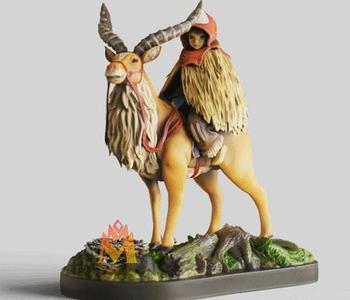 Ashitaka And Yakul -Princess Mononoke-studio ghibli-FANART FIGURINE