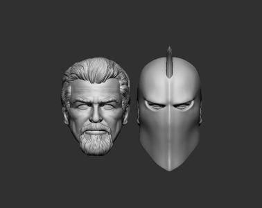 Dr Fate – Masked and Unmasked – Headsculpt for Action Figures