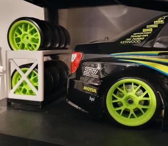1/10 wheels tyres rack (stackable)