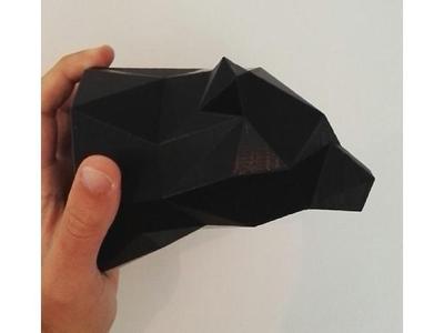 Bear Wall Trophy Low Poly