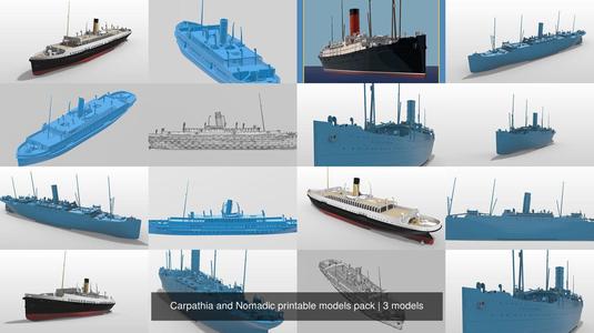 Carpathia and Nomadic printable models pack 3D Model Collection