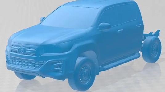 Toyota Hilux Double Cab SR 2019 Printable Car