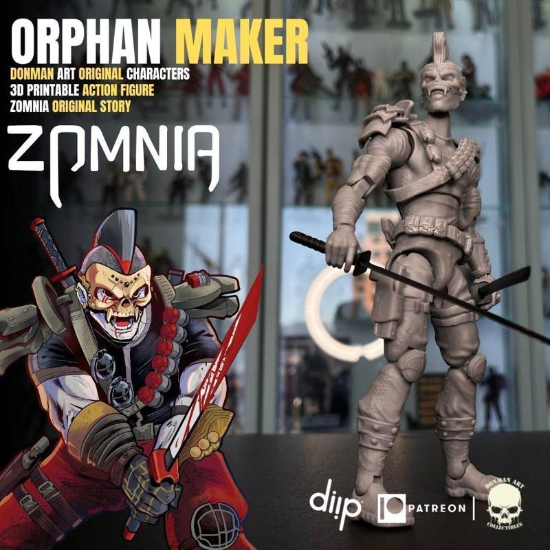 Orphan Maker – complete 3D printable Action Figure
