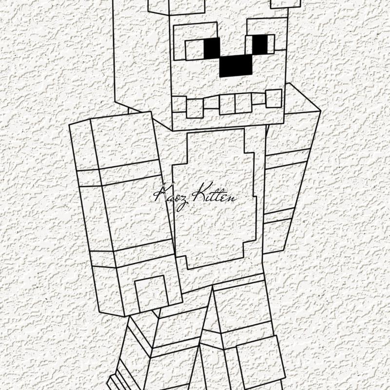 minecraft dog WALL ART