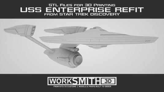 Star Trek Discovery – USS Enterprise Refit STLs for 3D printing