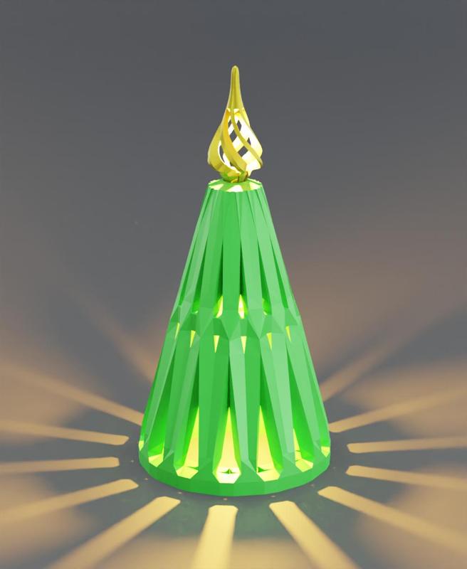 Christmas Tree Tea Light Torture Test Print