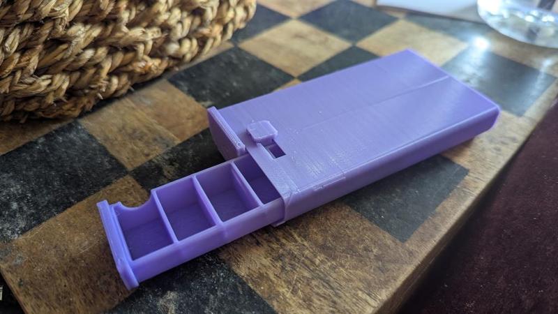 Secure Sliding Pill Case / Box