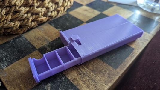Secure Sliding Pill Case / Box