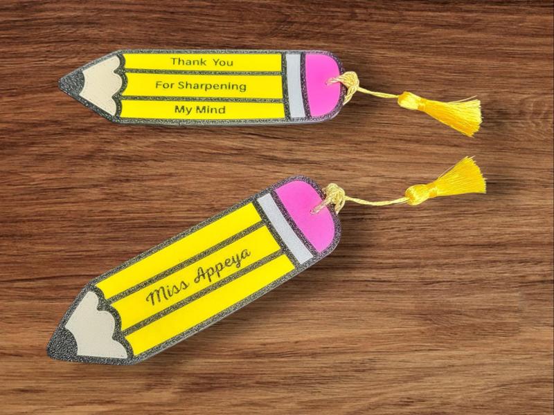 Teacher Appreciation Pencil Bookmark