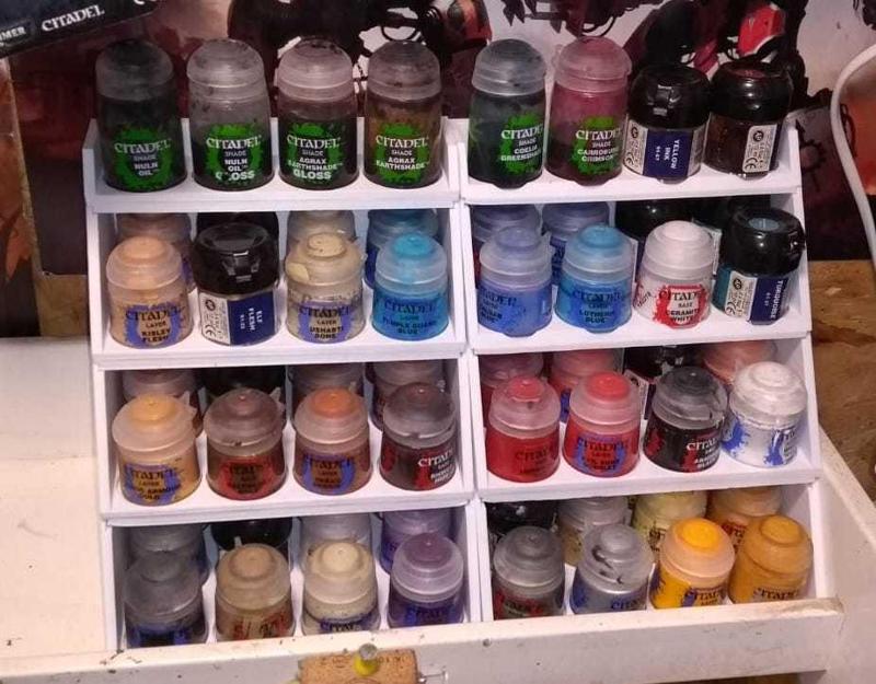 Compact Paint Stand - 40 Paints 15x15cm footprint