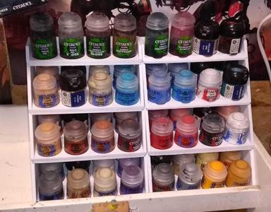 Compact Paint Stand - 40 Paints 15x15cm footprint