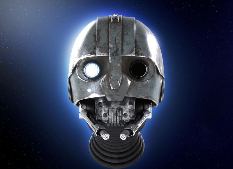 SM-33 DROID HEAD  STAR WARS  SKELETON CREW  3D PRINT MODEL STL