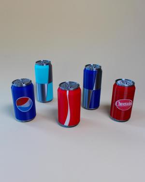 Soda Can Fidget Clicker Keychain