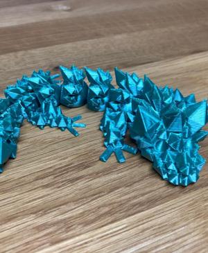 Print-in-Place Articulated flexi Baby-Kristall Drache