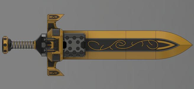 Wahammer 40k Custodes flame sword
