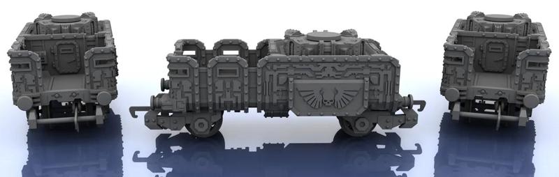 OO Train – Warhammer Style Troop Platform v3 S