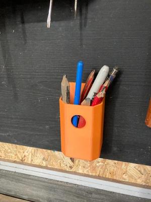 pencil pen holder  wall mount / Stifte Halter Wandmontage