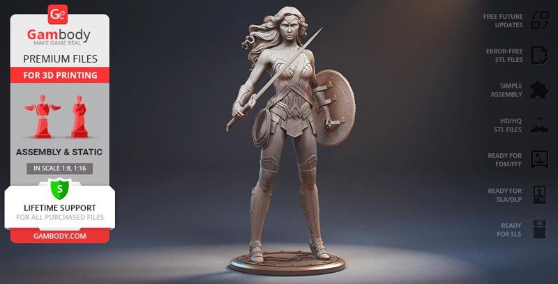 Wonder Woman 2017 3D Printing Figurine | Assembly