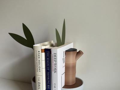 Yucca, Bookends set with book marks and storage compartments.