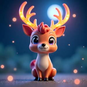 Minimates: A noble stag with glowing antlers