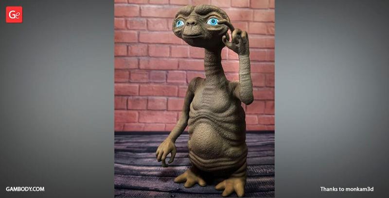 E.T. the Extra-Terrestrial STL Files for 3D Printing | Assembly Model