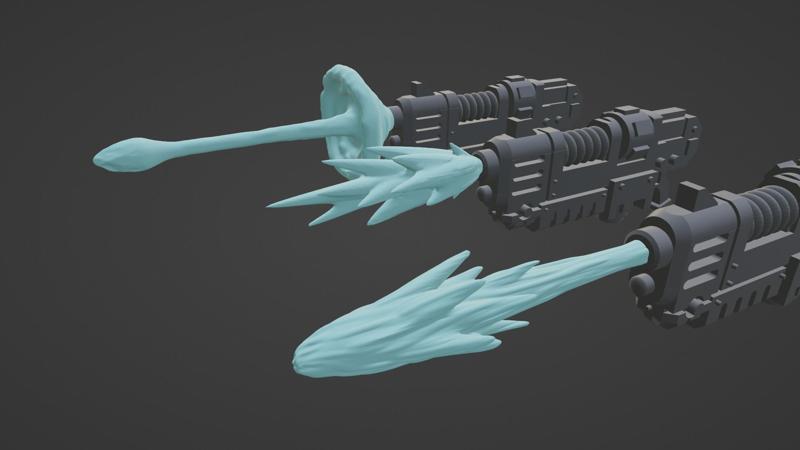 Plasmagun muzzle flares