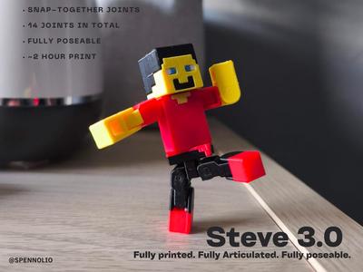 Articulated Steve 3.0 – 14 Points of Movement