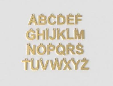 Alphabet 26 Letters Pendants – 10mm