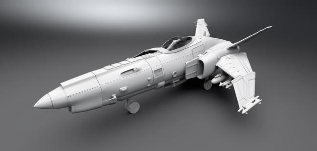 Caprica Viper Airforce Scale model