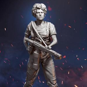 Ellen Ripley 3D Printing Figurine | Assembly