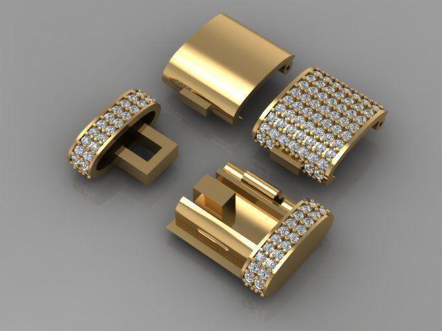 clasp cuban chain  oval shape