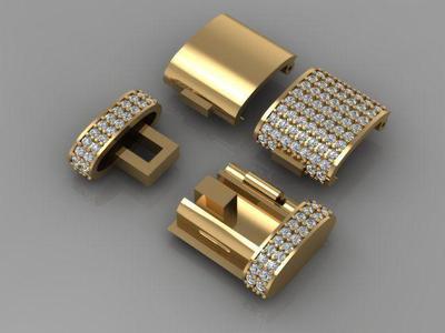 clasp cuban chain  oval shape