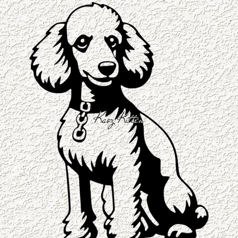 poodle dog WALL ART