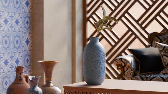 Rabat Floral Vase – Moroccan-Inspired Elegant Vase for Home Decor