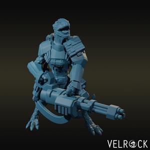 Reptilian Soldier Gunner V2