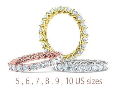 Diamond Eternity ring 3mm stones Diamond Bands Collection