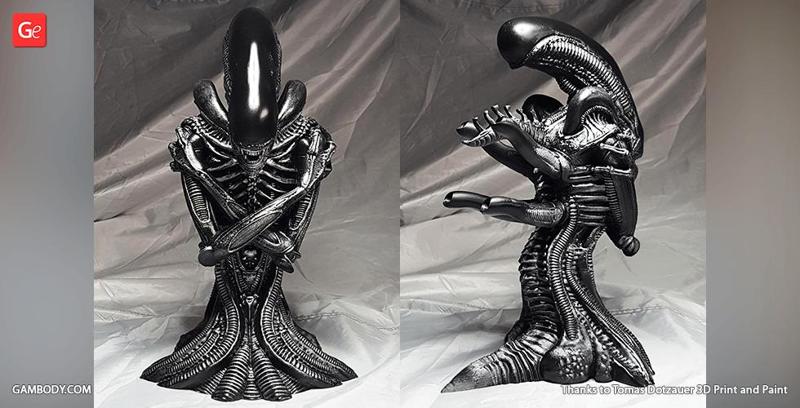 Alien Xenomorph Bust 3D Printing Figurine | Assembly