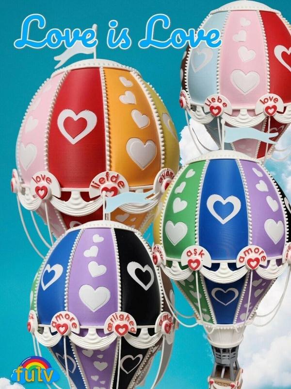 LOVE Hot Air Balloon Standard Size