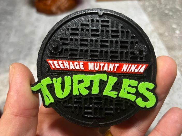 TMNT Sewer Logo Neca Toy Stands – 4 colors
