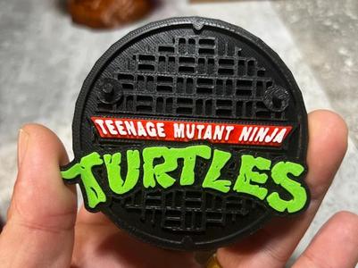 TMNT Sewer Logo Neca Toy Stands – 4 colors