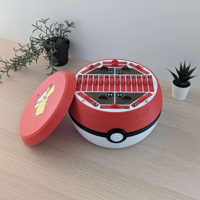 Pokeball advent calendar