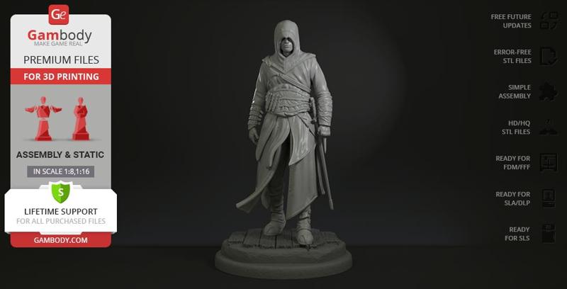 Assassin 3D Printing Figurine | Assembly