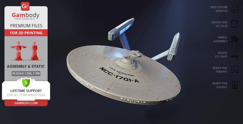 USS Enterprise NCC-1701-A 3D Printing Model | Assembly