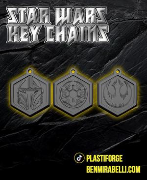 Star Wars Print in Place keychains