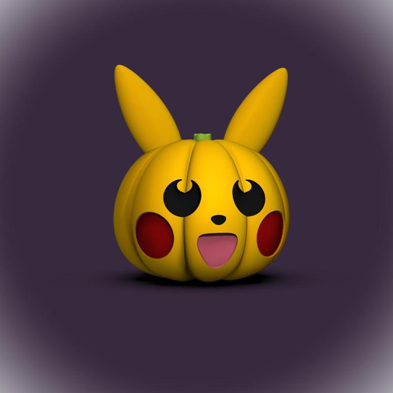 Pika Pumpkin (+Bambu 3mf files)