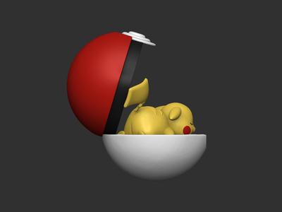 Pikachu Sleep cute – Free 3D print model