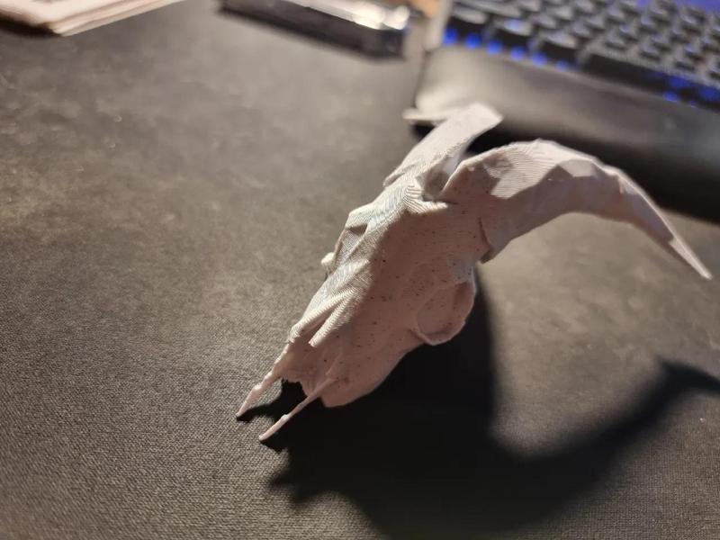 Low poly goat skull