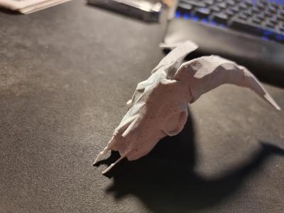 Low poly goat skull